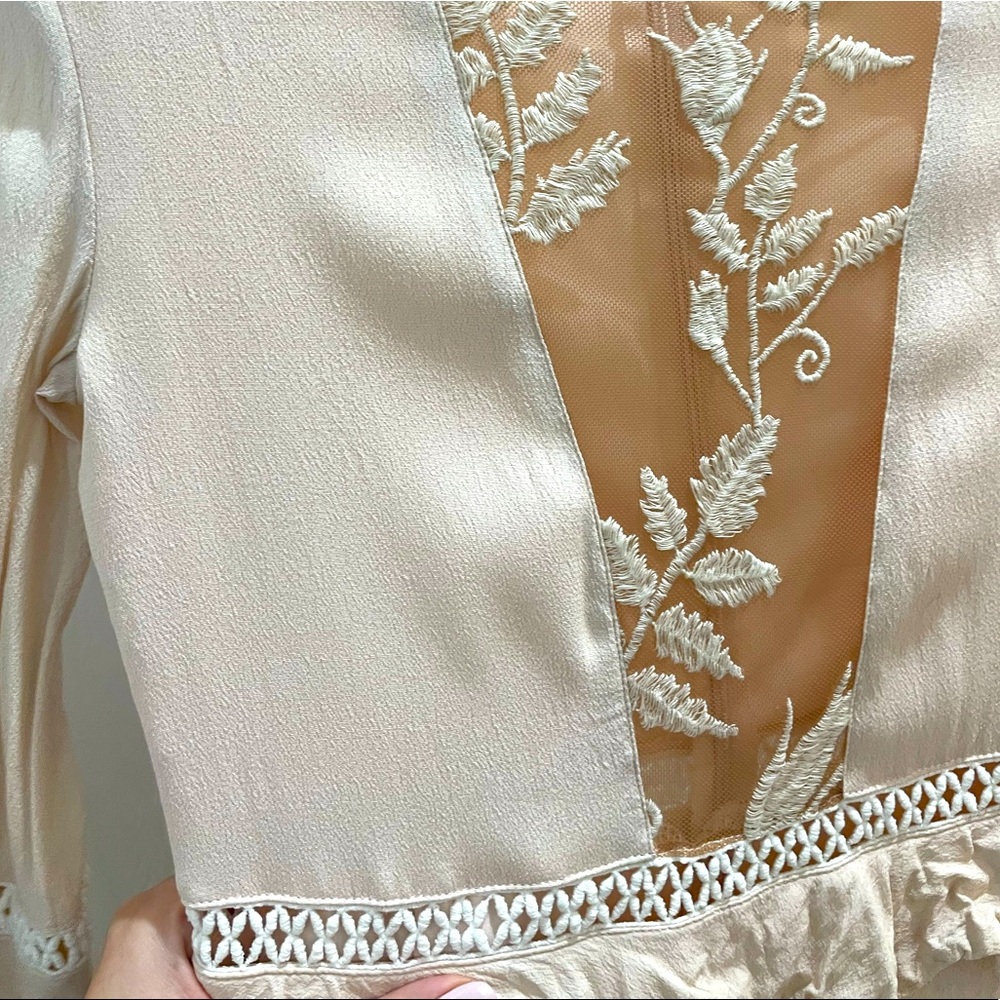 For Love & Lemons / Emilia Mesh Flare Mini Dress - Picture 14 of 14